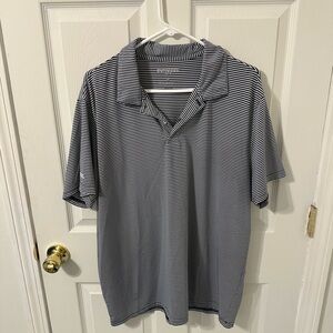 Bonobos Navy and White Striped Polo Shirt